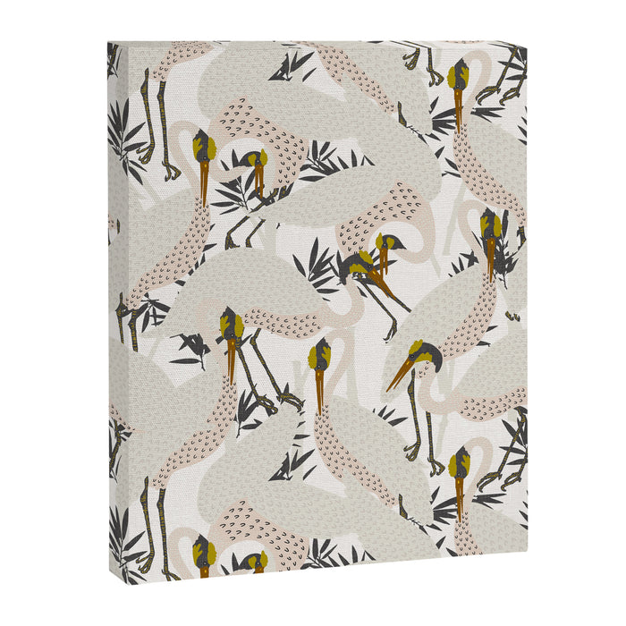 HERON WHITE Canvas Print Gallery Image 1