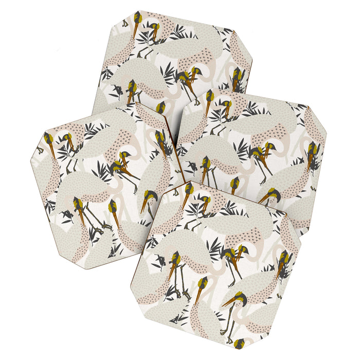 HERON WHITE Coaster Gallery Image 1