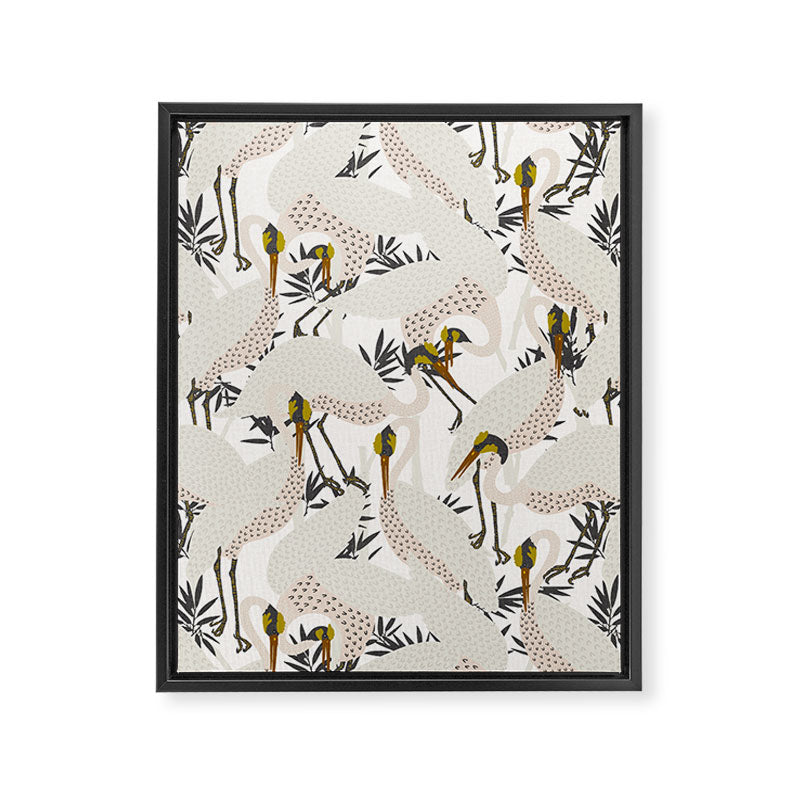 HERON WHITE Framed Canvas Print Gallery Image 8