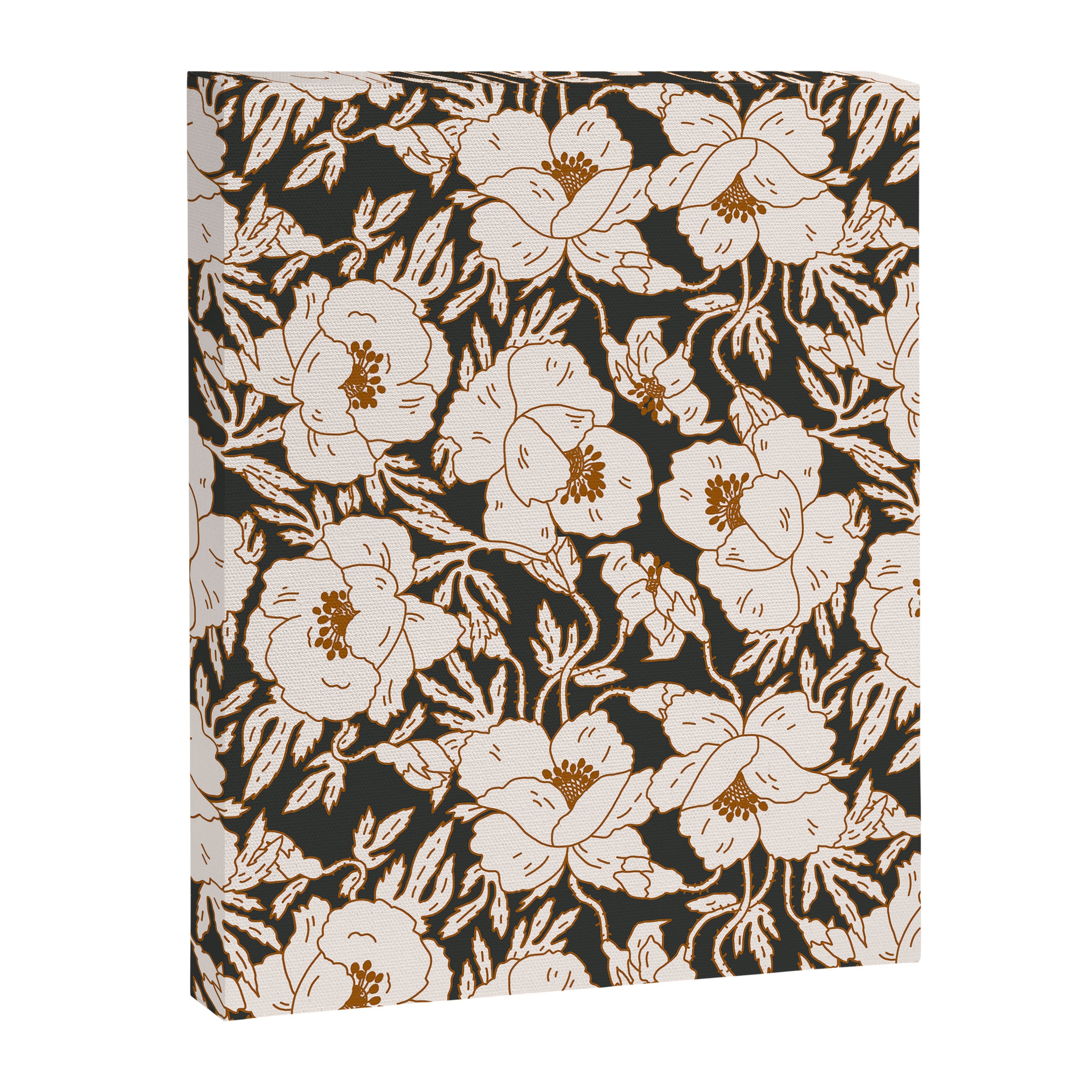 INDRA POPPY DARK Canvas Print Gallery Image 8