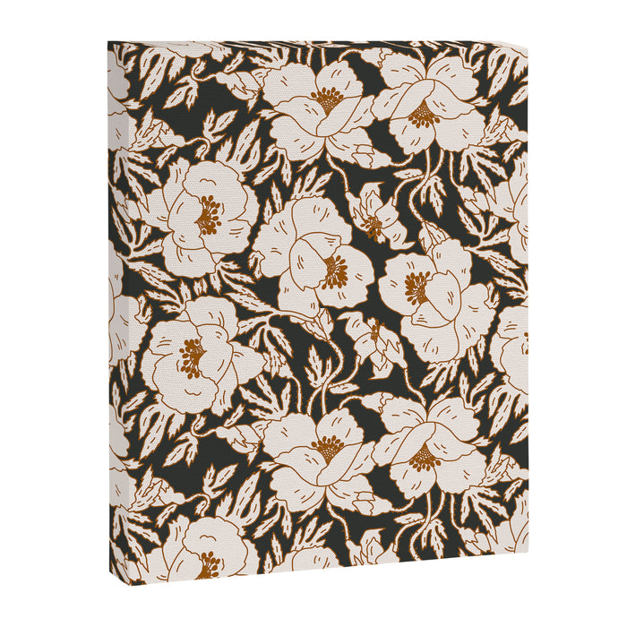 INDRA POPPY DARK Canvas Print Gallery Image 1