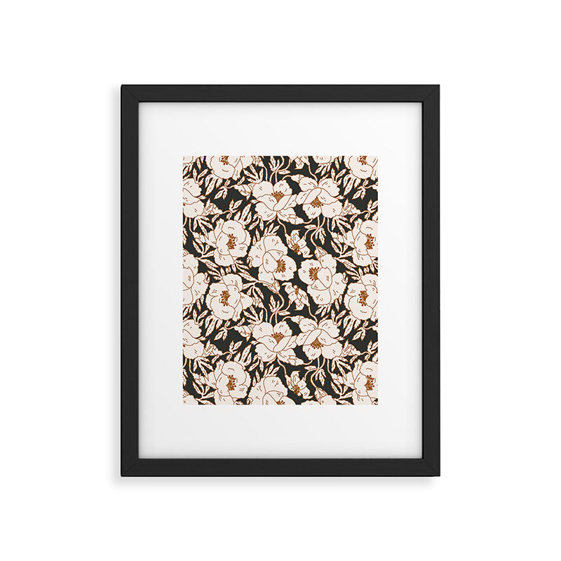 INDRA POPPY DARK Framed Art Print Gallery Image 4