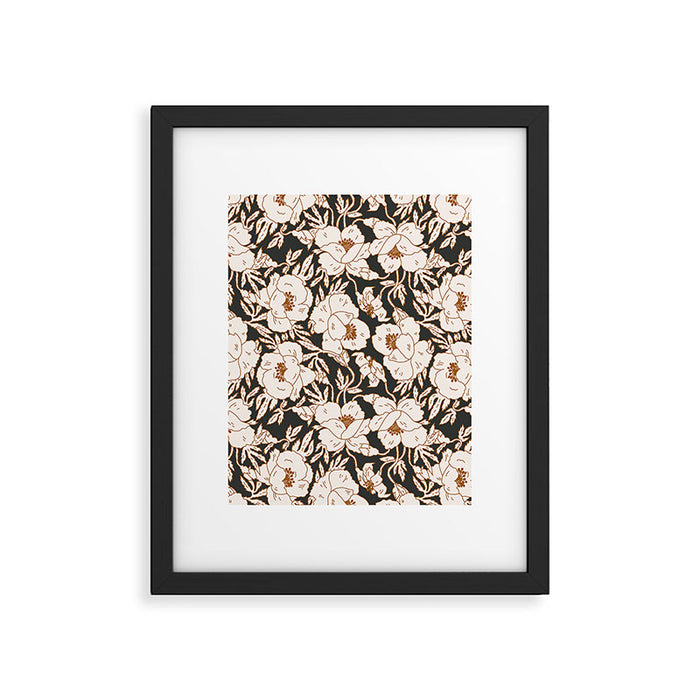 INDRA POPPY DARK Framed Art Print Gallery Image 1