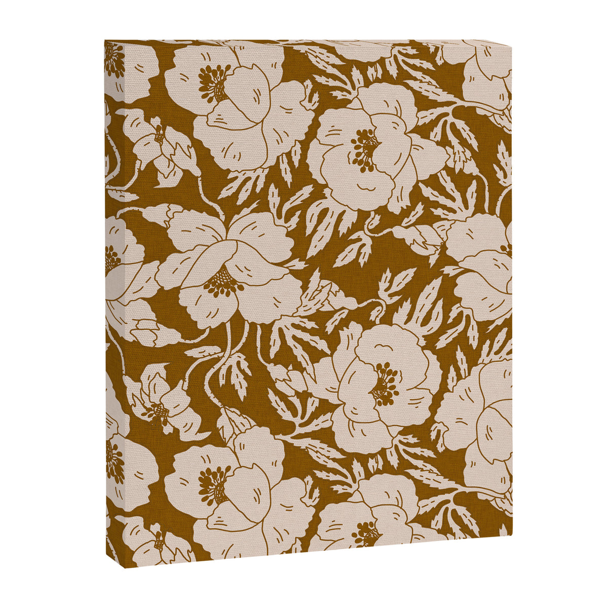 INDRA POPPY OCHRE Canvas Print Gallery Image 8