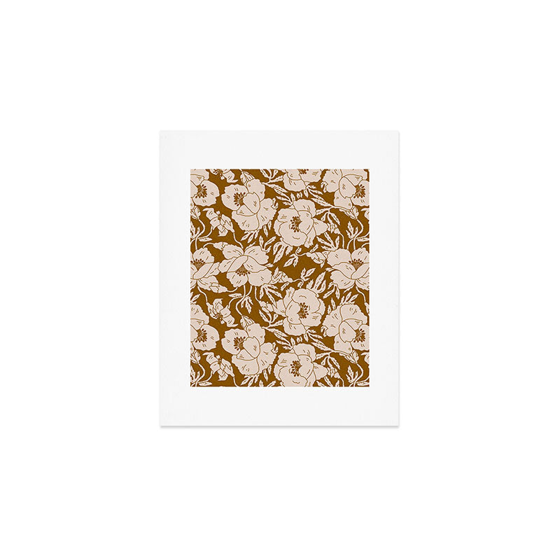 INDRA POPPY OCHRE Art Print Gallery Image 1