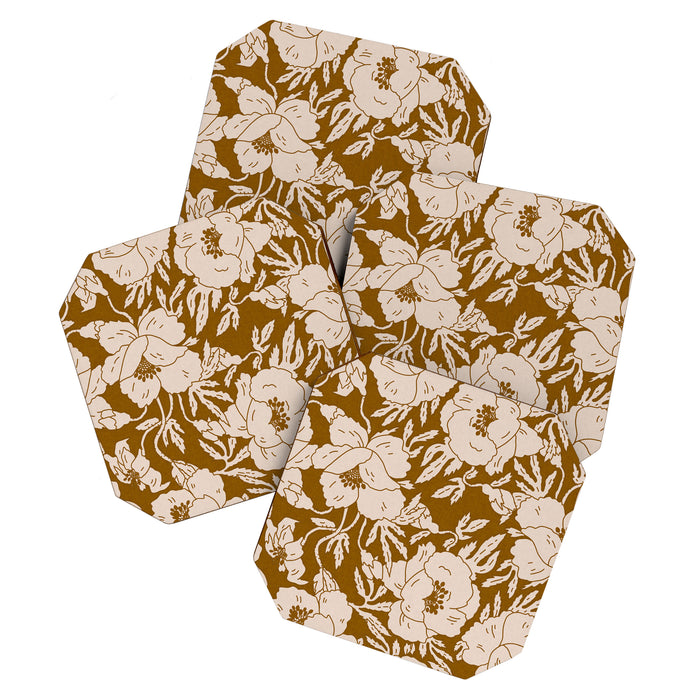 INDRA POPPY OCHRE Coaster Gallery Image 1