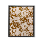 INDRA POPPY OCHRE Framed Canvas Print Gallery Image 8