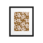 INDRA POPPY OCHRE Framed Art Print Gallery Image 6