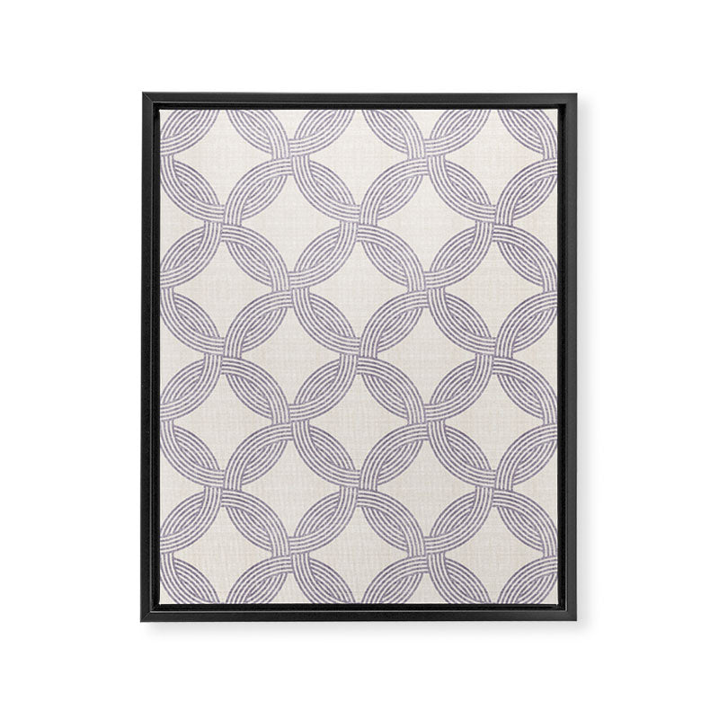 JUNGLIA WEAVE SLATE Framed Canvas Print Gallery Image 8
