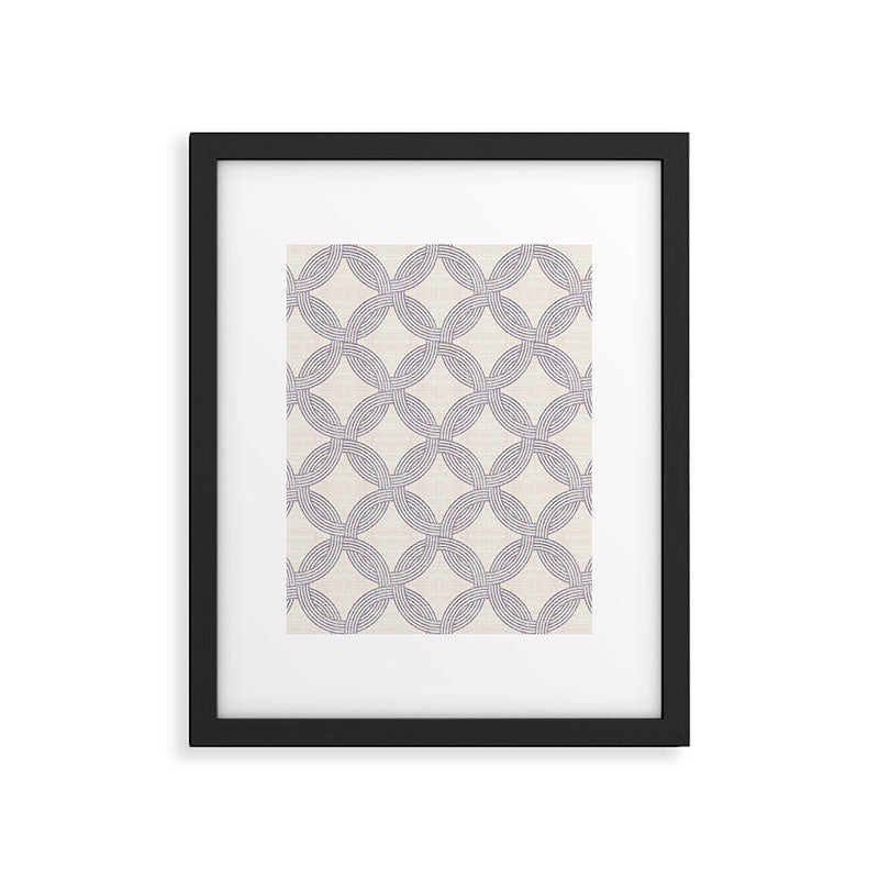 JUNGLIA WEAVE SLATE Framed Art Print Gallery Image 4
