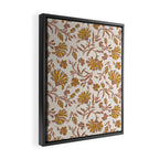 KALAMI FLORAL MUSTARD Framed Canvas Print Gallery Image 2