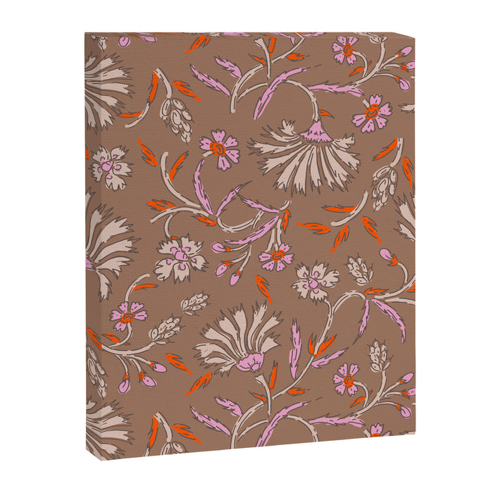 KALAMI MOCHA Inspired by PANTONE 17 1230 Mocha Mousse Canvas Print Gallery Image 1