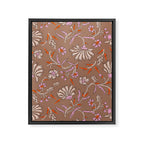 KALAMI MOCHA Inspired by PANTONE 17 1230 Mocha Mousse Framed Canvas Print Gallery Image 8
