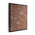 KALAMI MOCHA Inspired by PANTONE 17 1230 Mocha Mousse Framed Canvas Print Gallery Image 2