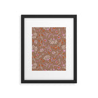 KALAMI MOCHA Inspired by PANTONE 17 1230 Mocha Mousse Framed Art Print Gallery Image 6