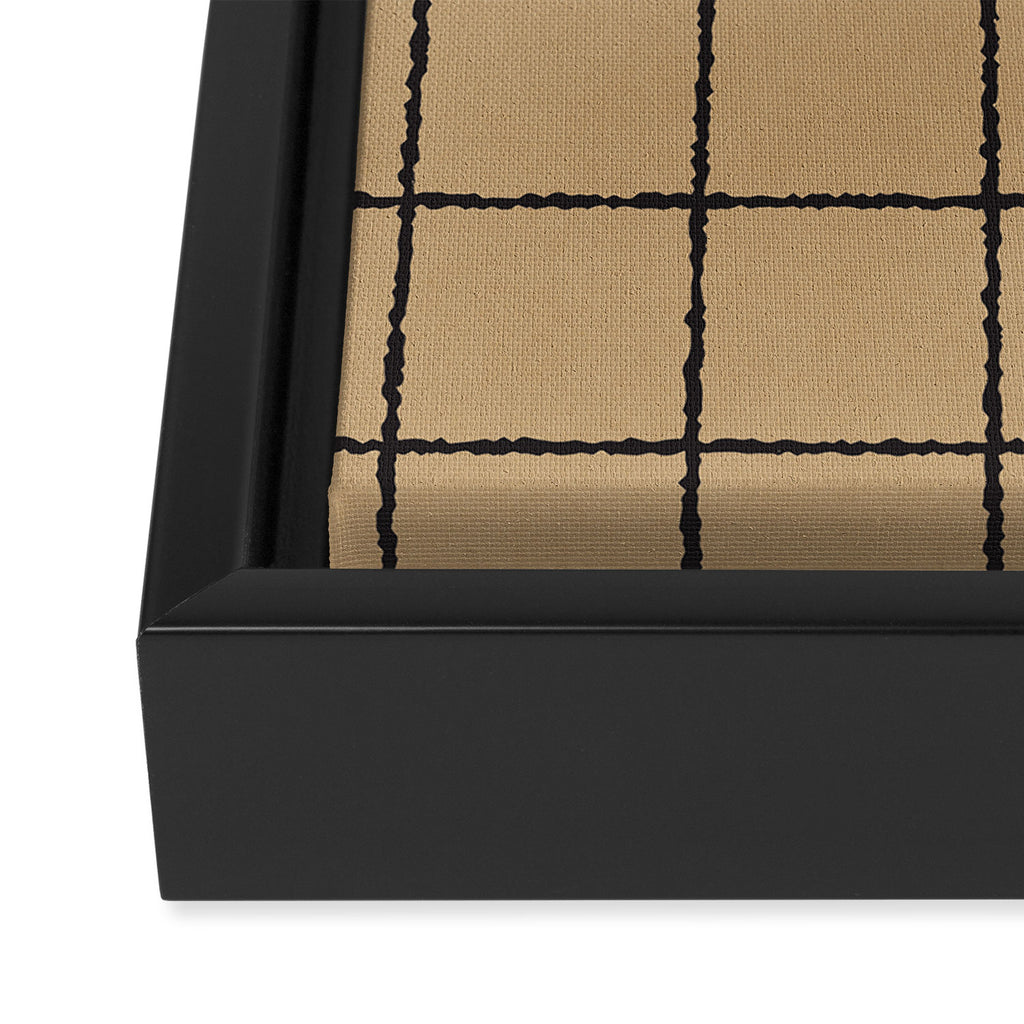 KRAFT GRID Framed Canvas Print Gallery Image 3