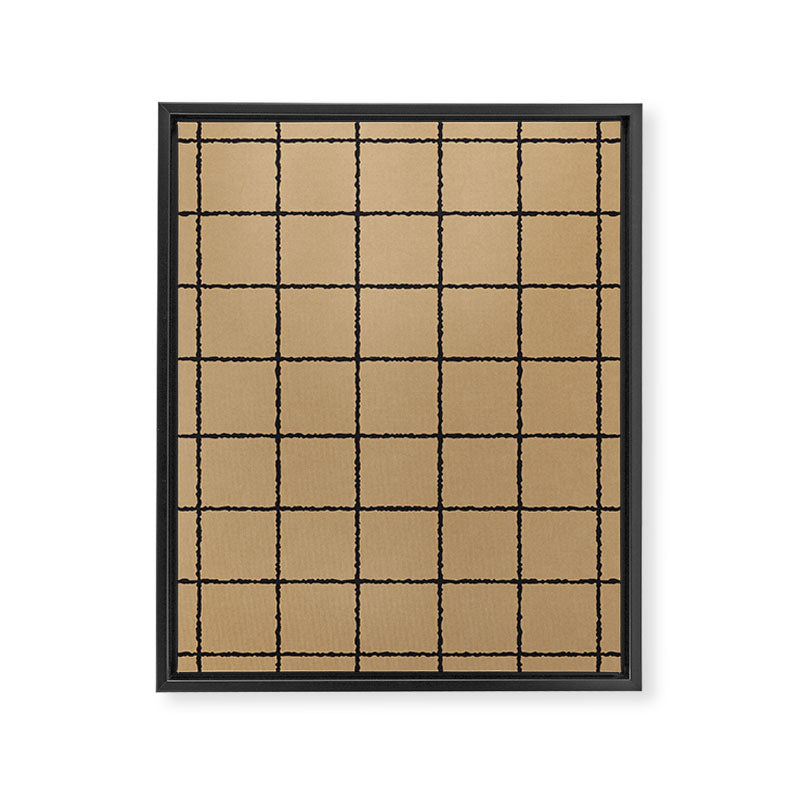 KRAFT GRID Framed Canvas Print Gallery Image 8