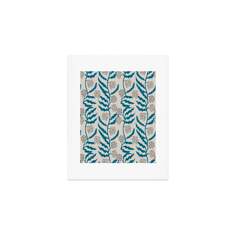 LA VILLE VINE BLUE Art Print Gallery Image 1