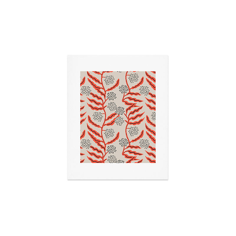 LA VILLE VINE CORAL Art Print Gallery Image 1