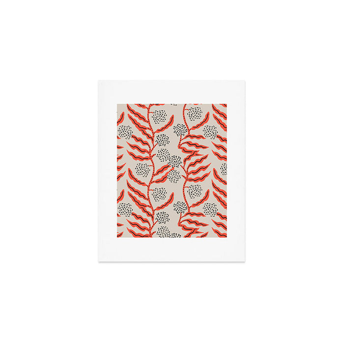 LA VILLE VINE CORAL Art Print Gallery Image 1