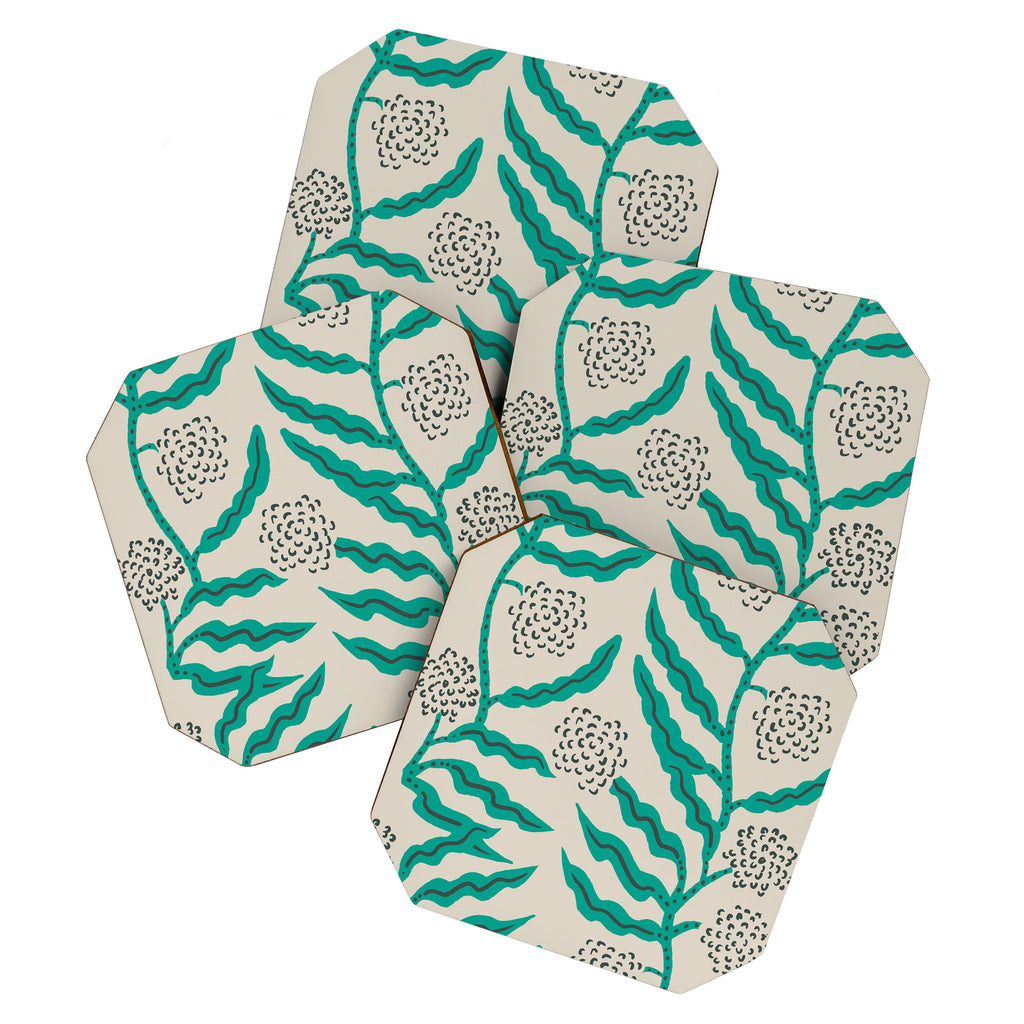 LA VILLE VINE MINT Coaster Gallery Image 1