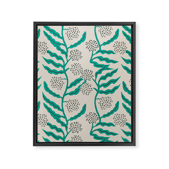 LA VILLE VINE MINT Framed Canvas Print Gallery Image 1