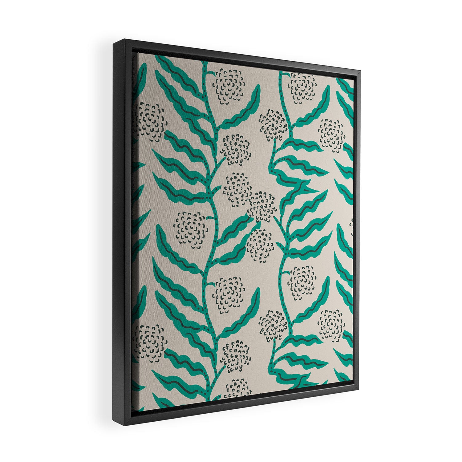 LA VILLE VINE MINT Framed Canvas Print Gallery Image 2
