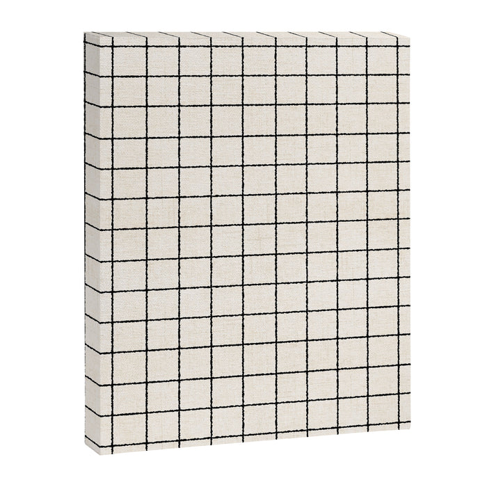 LINEN GRID Canvas Print Gallery Image 1