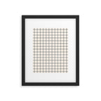 LINEN GRID Framed Art Print Gallery Image 6