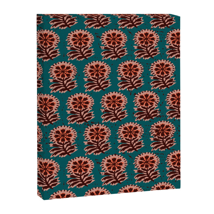 MACHA TEAL COSMOS Canvas Print Gallery Image 1