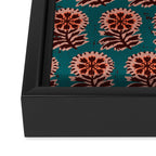 MACHA TEAL COSMOS Framed Canvas Print Gallery Image 3