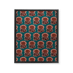 MACHA TEAL COSMOS Framed Canvas Print Gallery Image 8