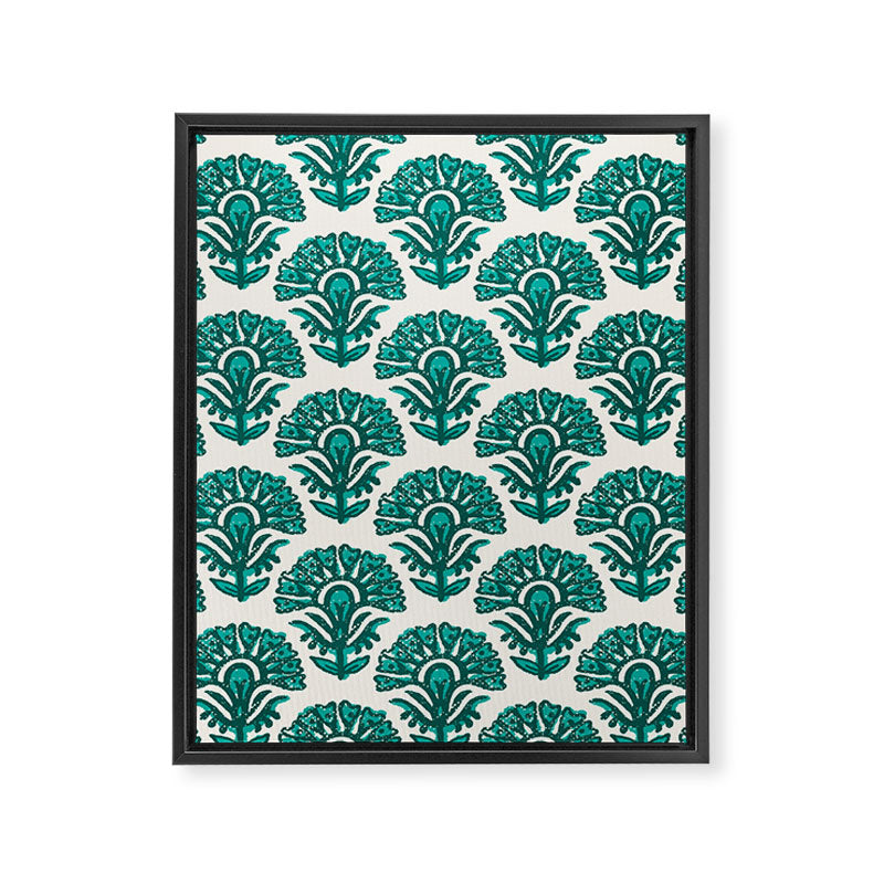 MACHA TEAL Framed Canvas Print Gallery Image 8