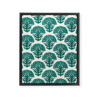 MACHA TEAL Framed Canvas Print Gallery Image 8