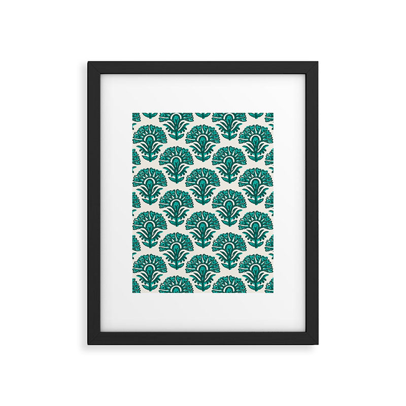 MACHA TEAL Framed Art Print Gallery Image 6