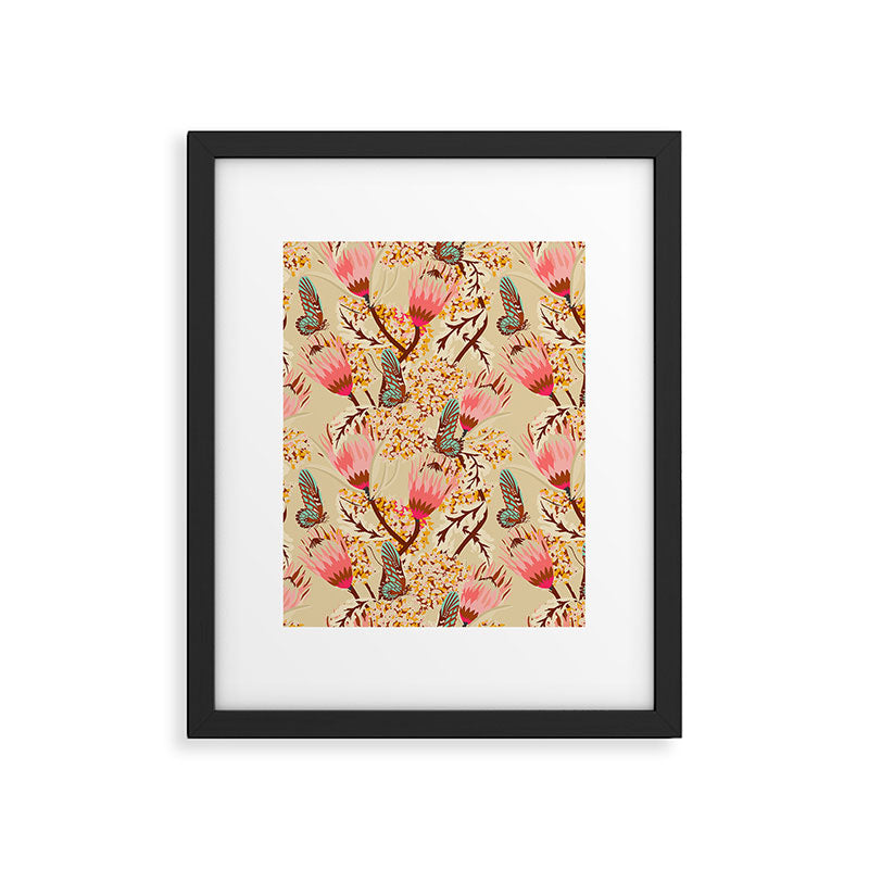 MADEMOISELLE TEMPLE BUTTERFLY Framed Art Print Gallery Image 6