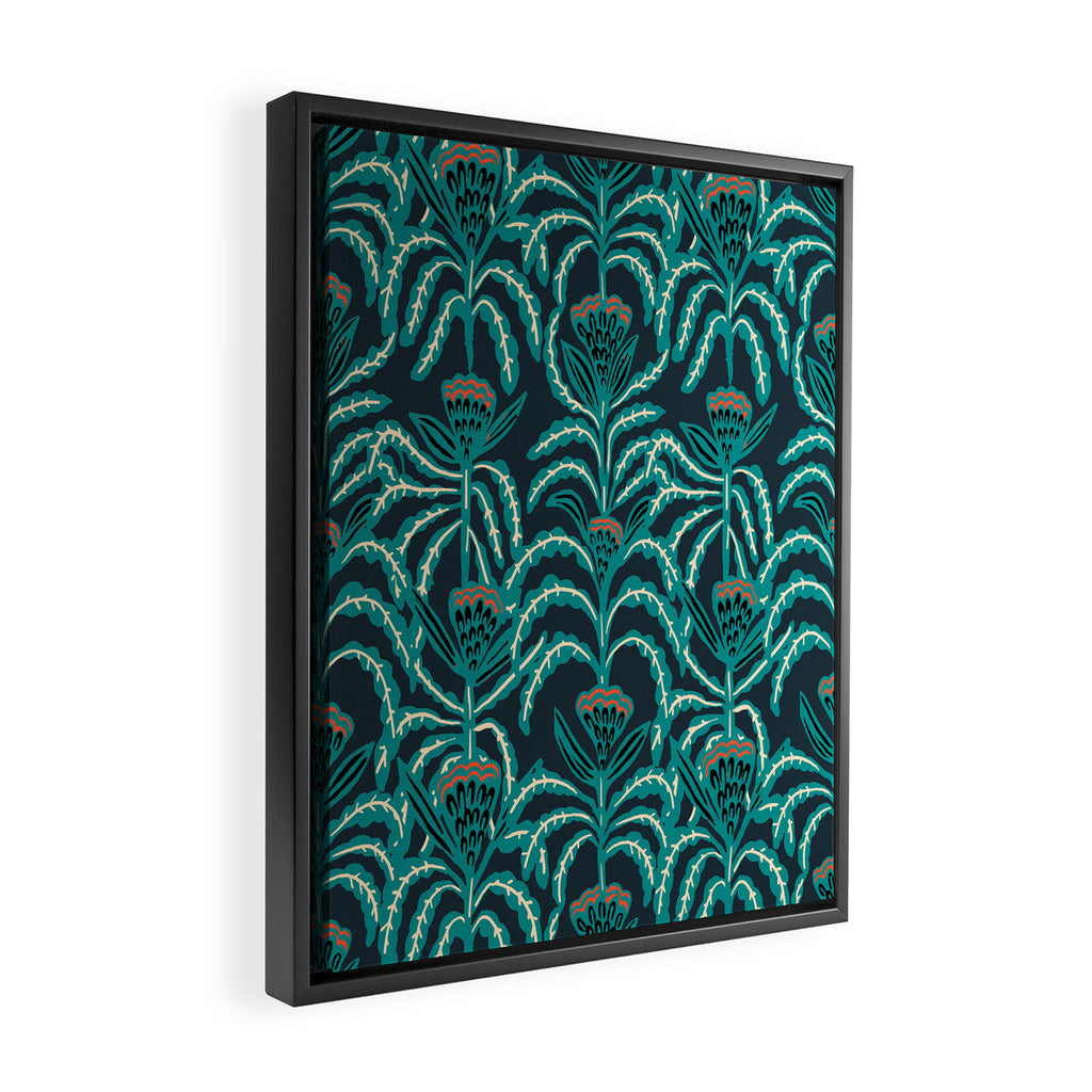 MAISEY TEAL Framed Canvas Print Gallery Image 2
