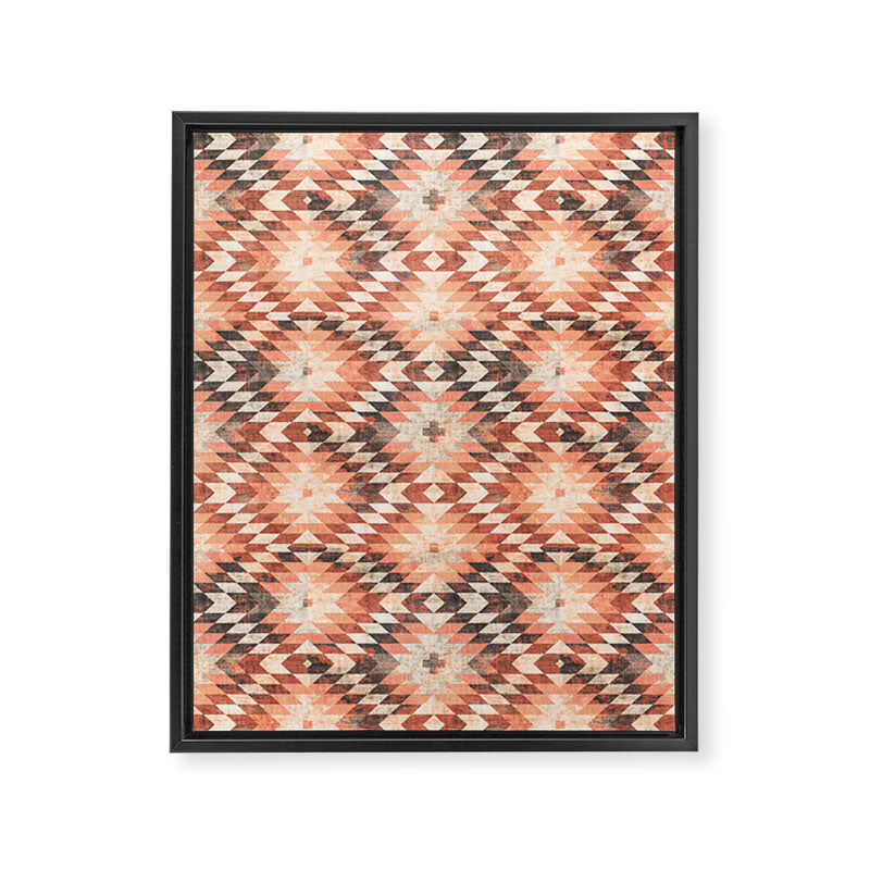 native coral diamond Framed Canvas Print Gallery Image 8