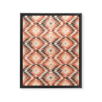 native coral diamond Framed Canvas Print Gallery Image 8