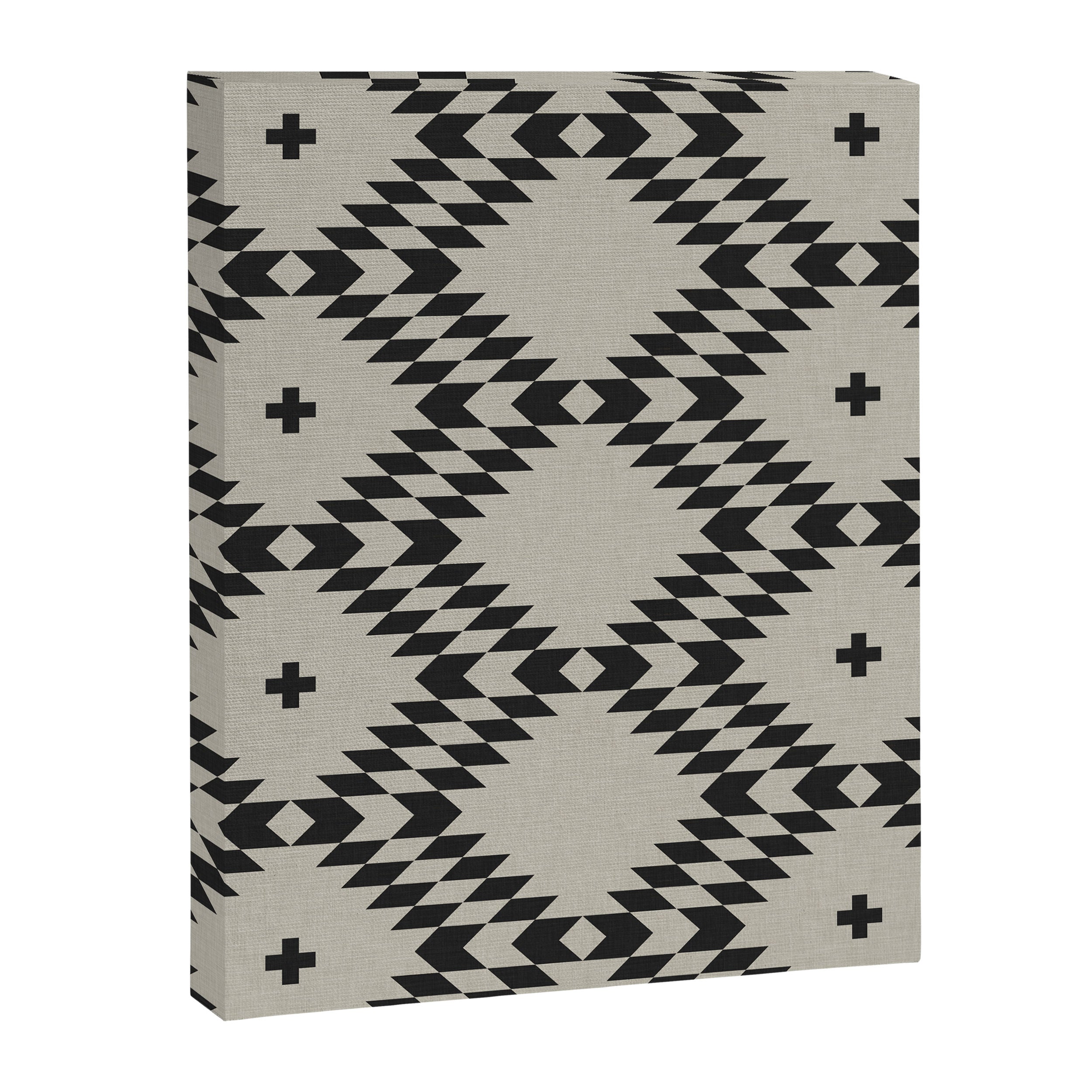 NATIVE NATURAL BLACK Canvas Print Gallery Image 8