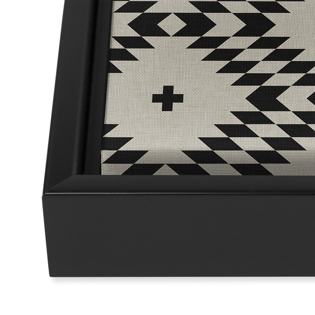 NATIVE NATURAL BLACK Framed Canvas Print Gallery Image 3