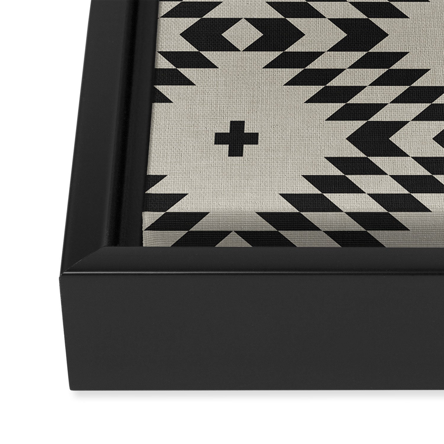 NATIVE NATURAL BLACK Framed Canvas Print Gallery Image 3