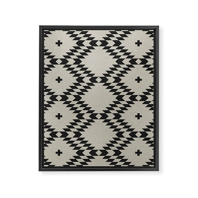 NATIVE NATURAL BLACK Framed Canvas Print Gallery Image 8