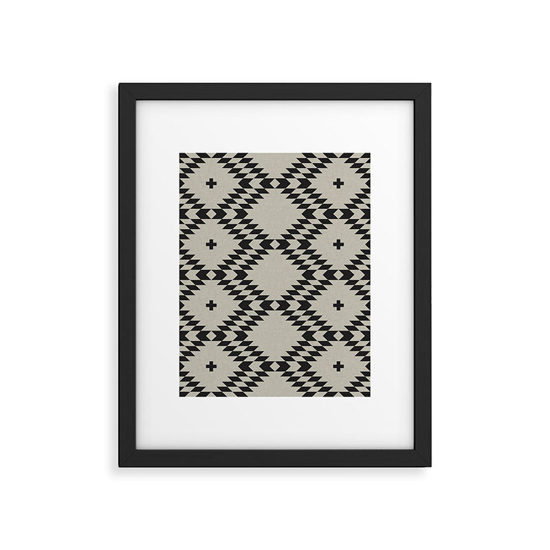 NATIVE NATURAL BLACK Framed Art Print Gallery Image 6