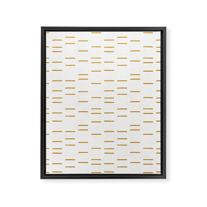 OCHRE LINE Framed Canvas Print Gallery Image 1