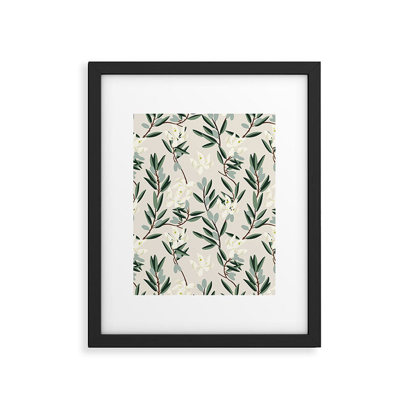 OLIVE BLOOM Framed Art Print Gallery Image 4