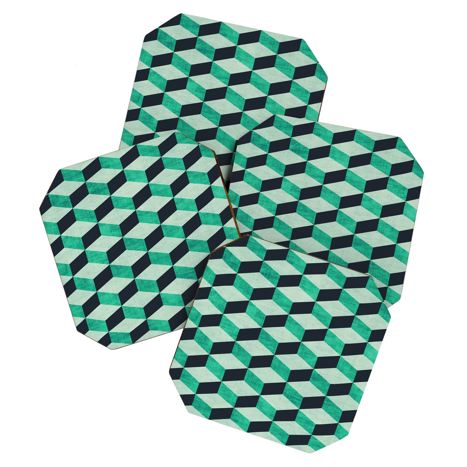 PETRA SUGAR TEAL Coaster Gallery Image 1