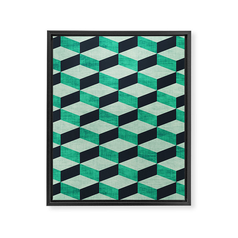 PETRA SUGAR TEAL Framed Canvas Print Gallery Image 8