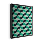 PETRA SUGAR TEAL Framed Canvas Print Gallery Image 2