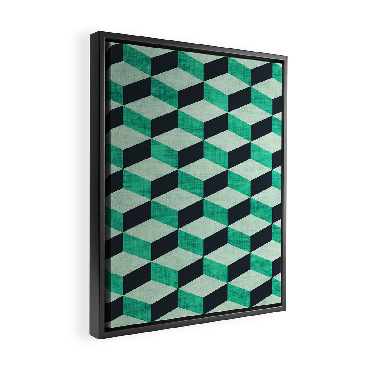 PETRA SUGAR TEAL Framed Canvas Print Gallery Image 2